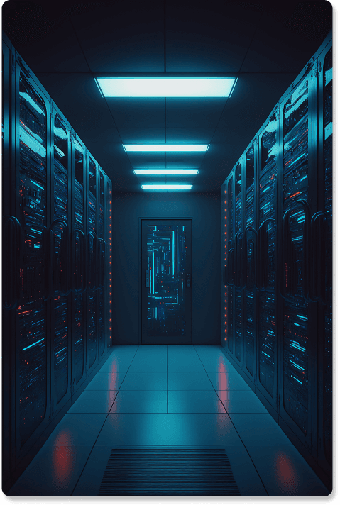 imagem de sala de servidor